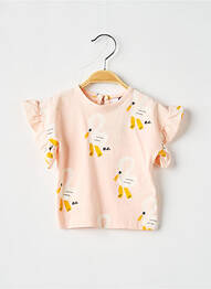 Tricou închidere cu nasturi la spate mâneci scurte roz BOBO CHOSES fille