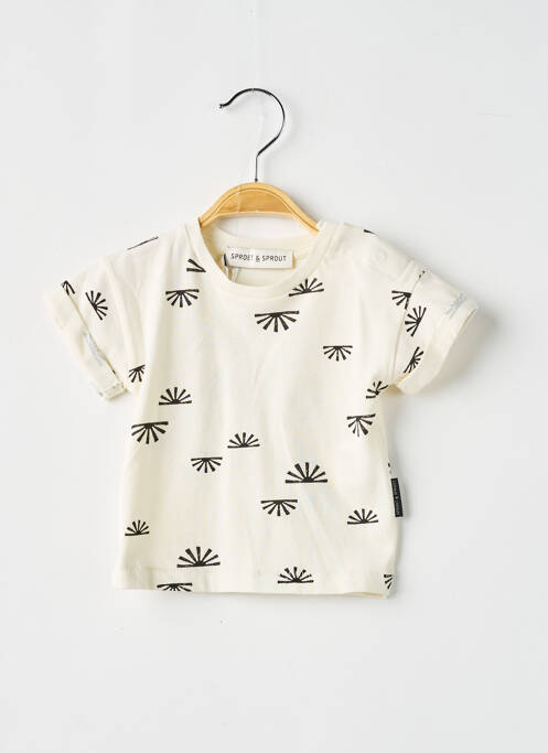 Tricou bej SPROET & SPROUT băiat