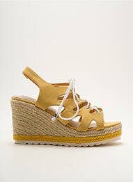 Espadrile închidere cu șireturi toc înalt de 10cm și mai mult galben CASSIS COTE D'AZUR femme