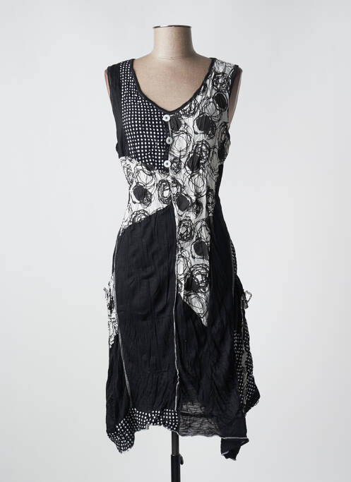 Rochie midi negru PURPLEROSE femeie