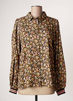 Cămașă imprimeu floral mâneci lungi maro GEISHA femme