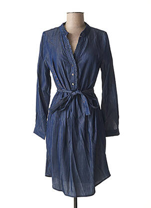 Rochie midi mâneci lungi mâneci lungi albastru JUS D'ORANGE femeie