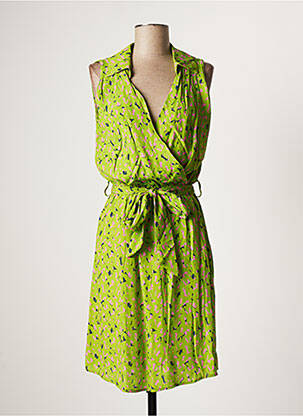 Rochie midi croială fluidă fără mâneci verde AMELIE & AMELIE femeie