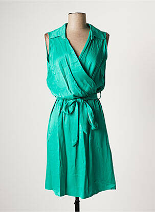 Rochie midi croială fluidă fără mâneci verde AMELIE & AMELIE femeie