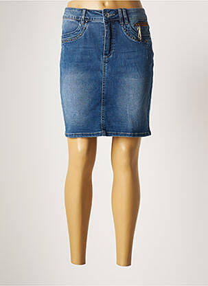 Fustă scurtă albastru GEISHA femeie