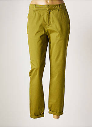 Pantalon 7/8 elasticitate mărime normală verde GEISHA femeie