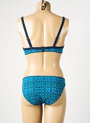 Costum de baie din două piese elasticitate top sutien modelat albastru SUNFLAIR femeie