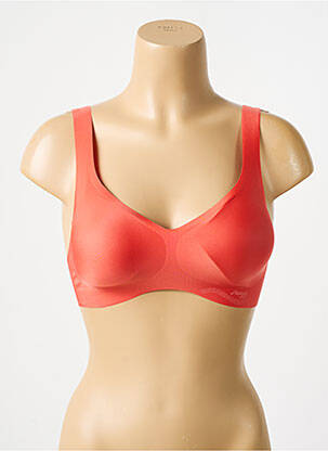 Sutien efect material satinat sutiene portocaliu SLOGGI femeie