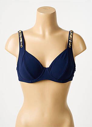 Sutien de costum de baie elasticitate sutien cupe întregi cu decolteu înalt albastru SUNFLAIR femeie