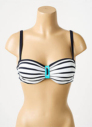 Sutien de costum de baie elasticitate top bentiță alb SUNFLAIR femeie