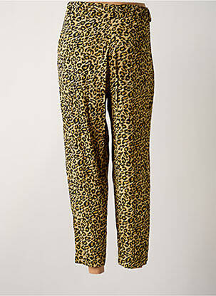 Pantalon drept țesătură crep bej BIZANCE femeie