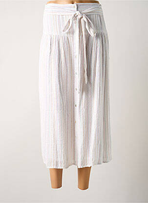 Fustă midi alb BIZANCE femeie