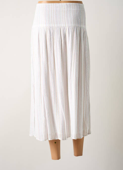 Fustă midi alb BIZANCE femeie