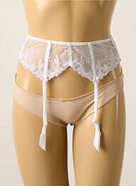 Corset/jartieră efect material satinat alb LISE CHARMEL femme