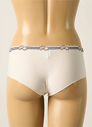 Shorty efect material satinat alb ANTINEA femeie