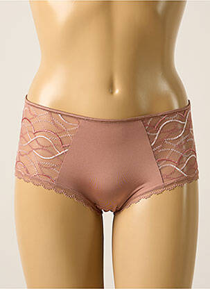 Shorty efect material satinat roz MILLESIA femeie