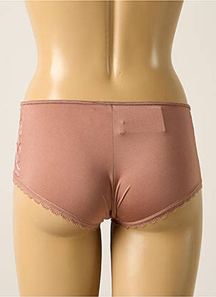 Shorty efect material satinat roz MILLESIA femeie