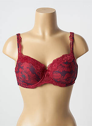 Sutien efect material satinat top sutien modelat roșu MARIE JO femeie