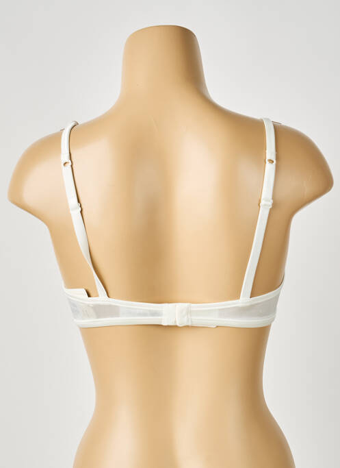 Sutien efect material satinat top sutien modelat alb MAISON LEJABY femme
