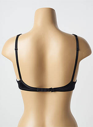 Sutien efect material satinat sutien cupe întregi cu decolteu înalt negru MAISON LEJABY femeie