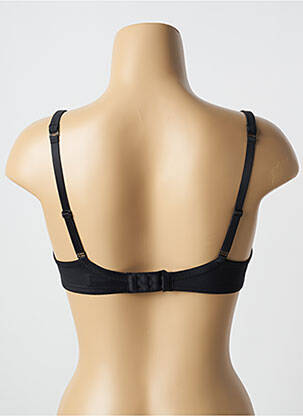 Sutien efect material satinat sutien cupe întregi cu decolteu înalt negru FELINA femeie
