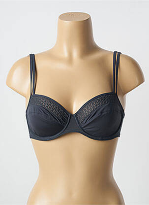 Sutien efect material satinat sutien cupe întregi cu decolteu înalt gri MARIE JO femeie