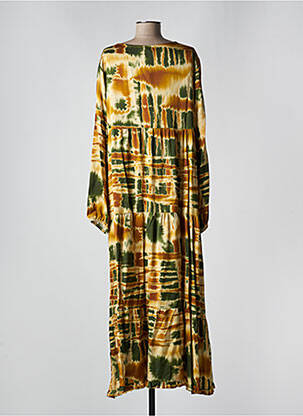 Rochie lungă mâneci lungi mâneci lungi verde BANDITAS FROM MARSEILLE femeie