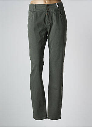 Pantalon slim verde TIMEZONE femeie