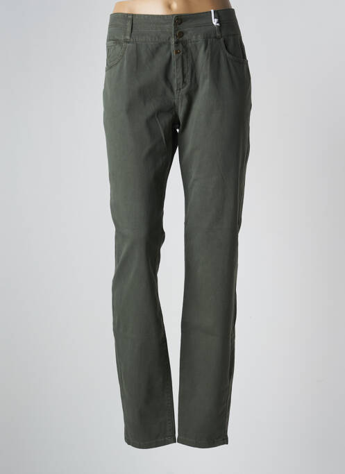 Pantalon slim verde TIMEZONE femeie