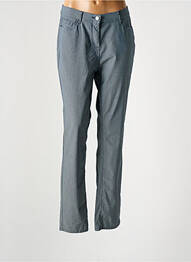 Pantalon slim țesătură poplin mărime normală albastru GERKE MY PANTS femme