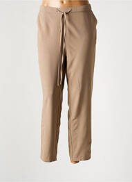 Pantalon 7/8 talie elastică mărime normală maro CHRISTIAN MARRY femme