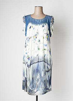 Rochie midi albastru ELISA CAVALETTI femeie