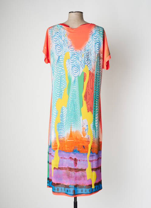 Rochie lungă portocaliu SAVE THE QUEEN femeie