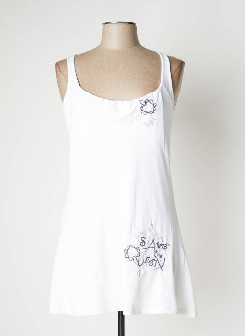 Rochie scurtă alb SAVE THE QUEEN femeie