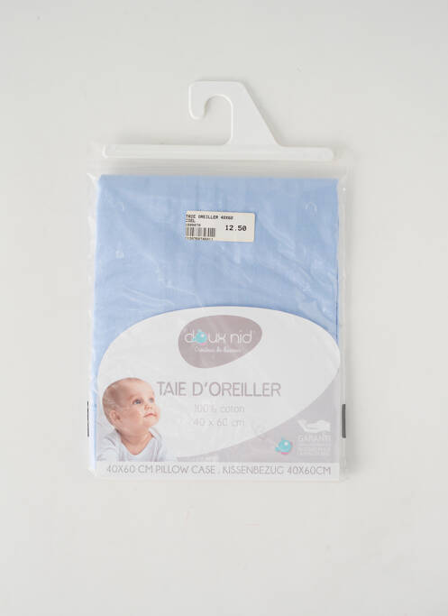 Set de lenjerie de pat albastru DOUX NID copil