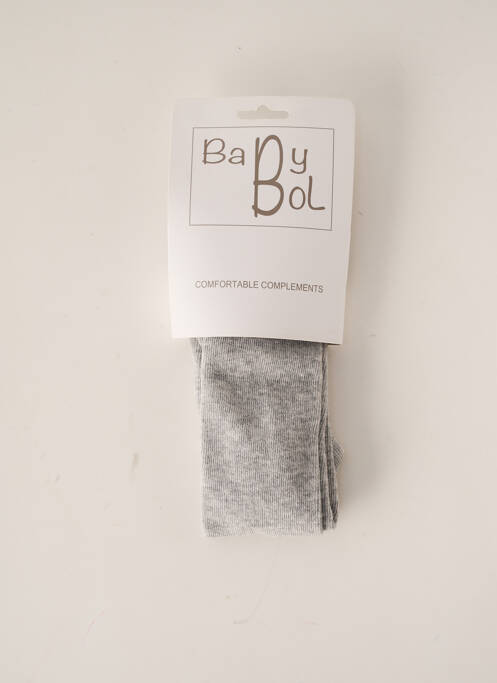 Colanți țesătură melanj gri BABY BOL fille