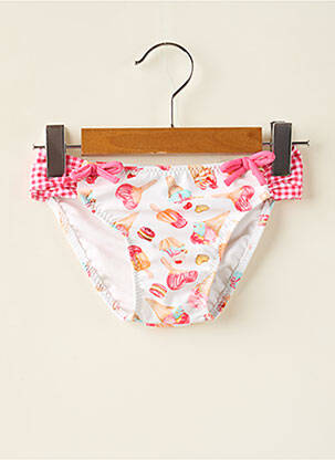 Chiloți de baie alb MAYORAL fată