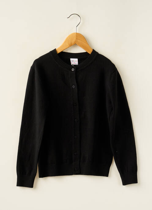 Vestă cu mâneci lungi negru ATIVO fată