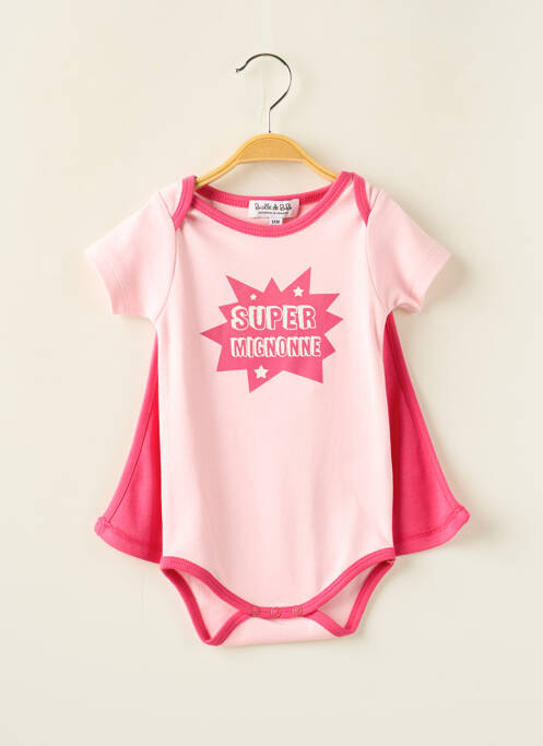 Body de lenjerie roz BULLE DE BB fată