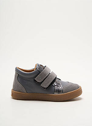 Adidași material neted vârf rotund gri PATT'TOUCH fată
