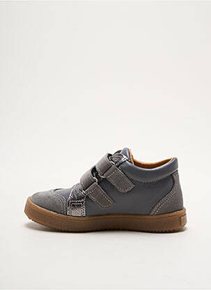 Adidași material neted vârf rotund gri PATT'TOUCH fată