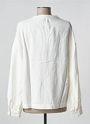 Bluză țesătură poplin mâneci lungi bej PAN femeie