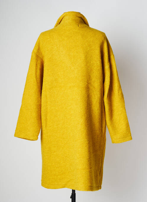 Palton lung croială dreaptă fără glugă galben PAN femme