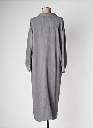 Rochie lungă mâneci lungi mâneci lungi gri PAN femeie