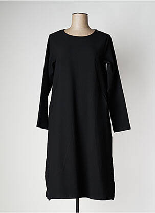 Rochie midi mâneci lungi mâneci lungi negru PAN femeie