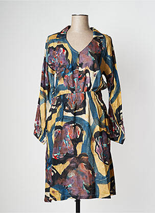 Rochie midi maro PAN femeie