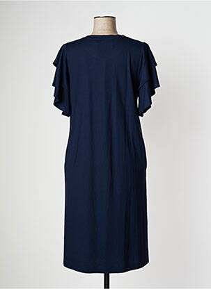 Rochie midi mâneci scurte mâneci scurte albastru PAN femeie