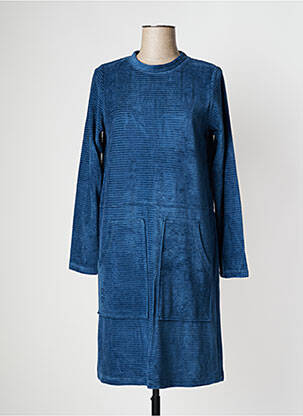 Rochie midi mâneci lungi mâneci lungi albastru PAN femeie