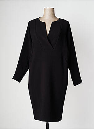 Rochie midi mâneci lungi mâneci lungi negru PAN femeie