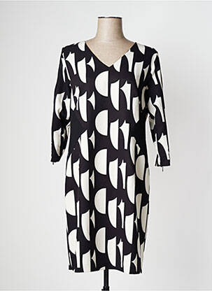 Rochie midi mâneci 3/4 mâneci 3/4 negru PAUSE CAFE femeie